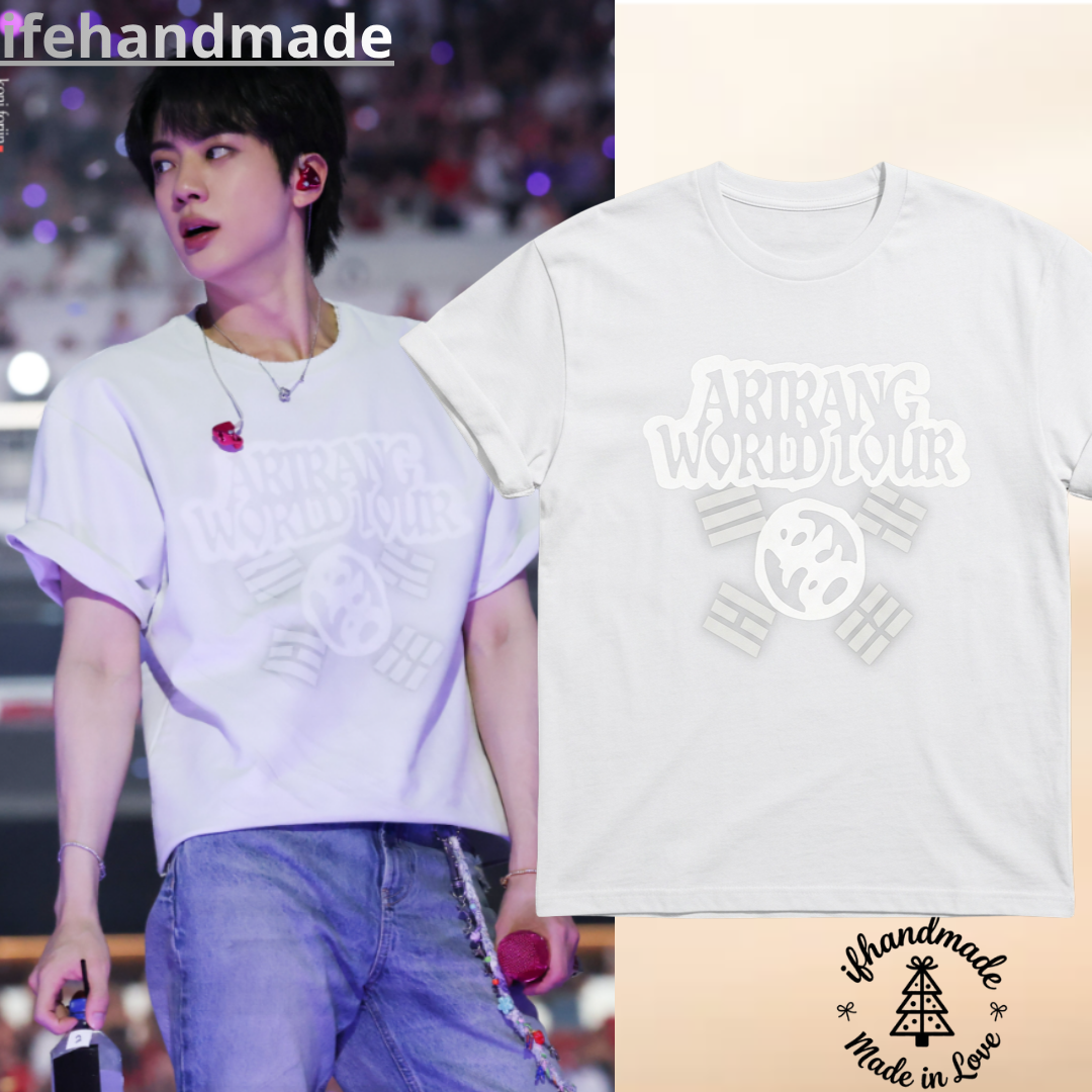 BTS JIN Arirang World Tour Graphic Shirt - At World Tour Madrid