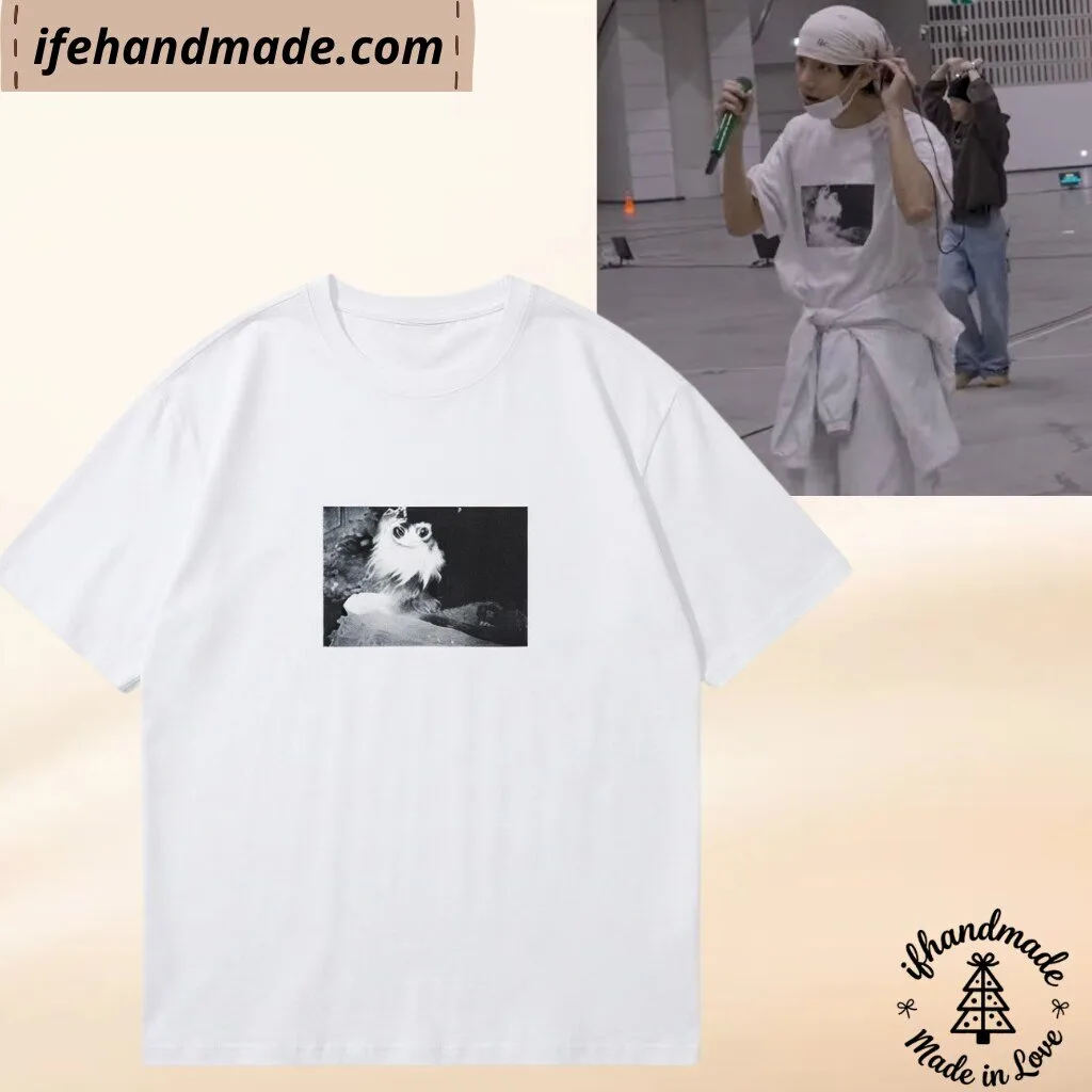 BTS V Kim Taehyung Yeantan Dog Graphic Shirt