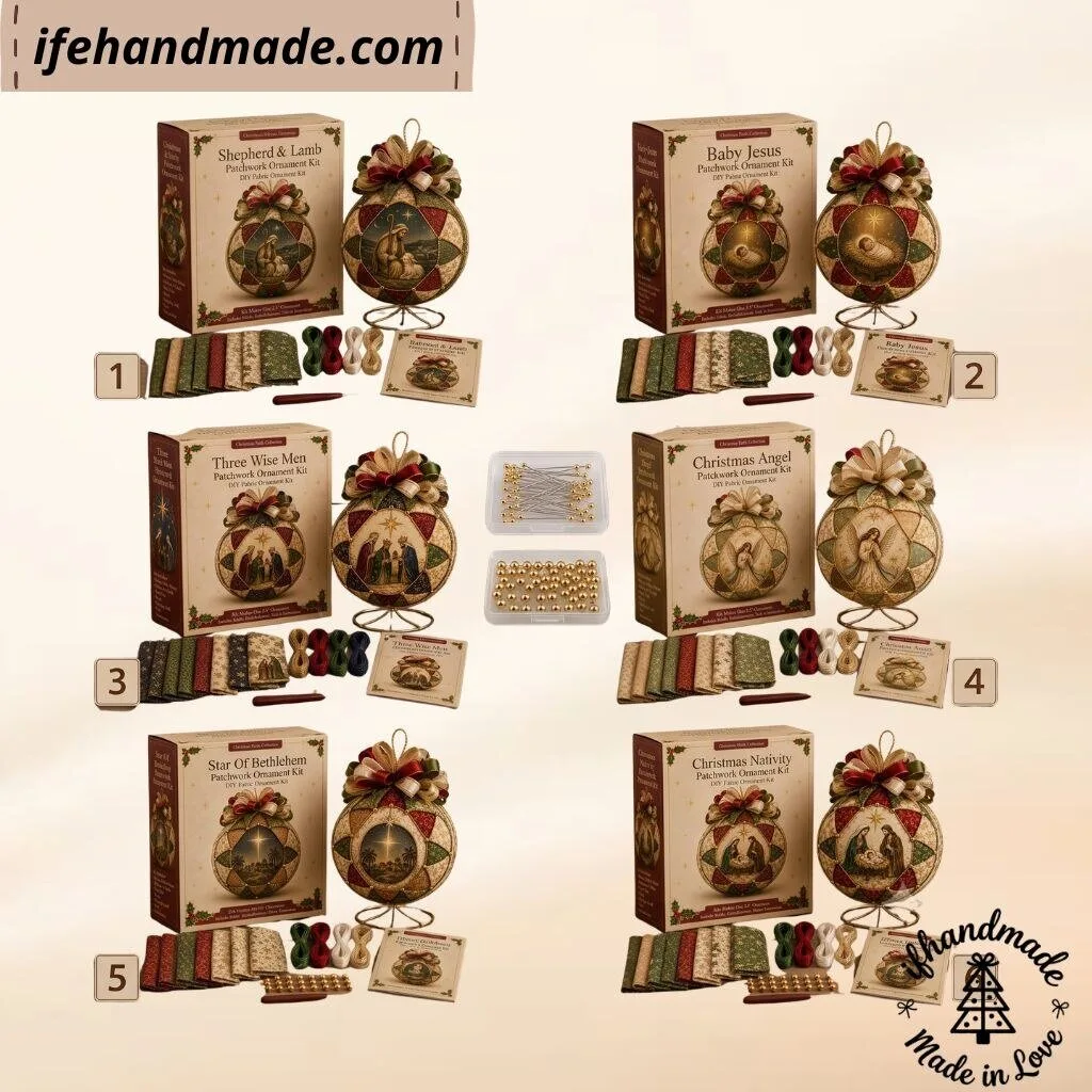 ⛪ Christmas Nativity Patchwork Ornament DIY Kit Gift For Christmas (Choose Option)