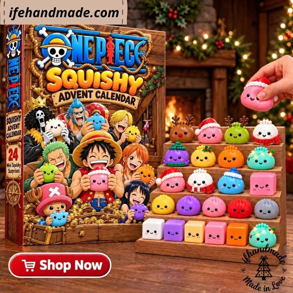 One Piece Squishy Advent Calendar Full Box 24 Squishy Gifts For fan One Piece