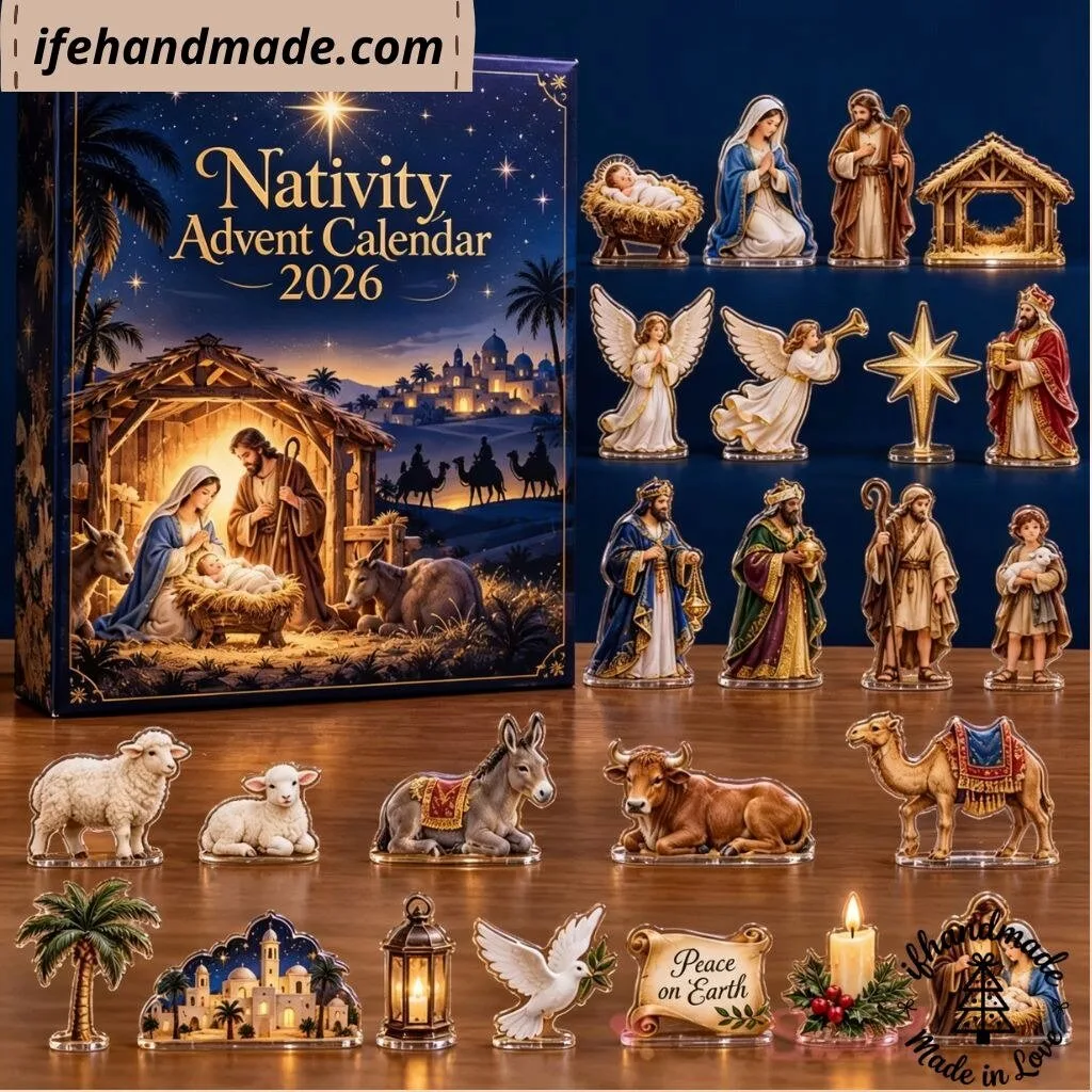 24 Days Nativity Advent Calendar 2026 – Religious Christian Christmas Gift