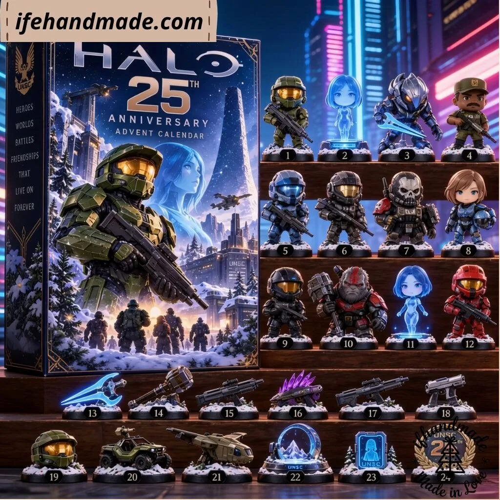 24 Days Halo 25th Anniversary Advent Calendar 2026 – Sci-Fi Gaming Fan Christmas Gift