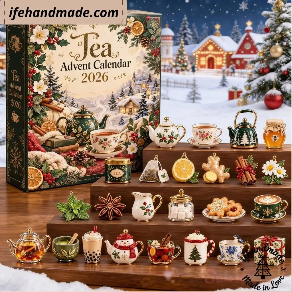 24 Days Tea Advent Calendar 2026 – Cozy Tea Lover Christmas Gift
