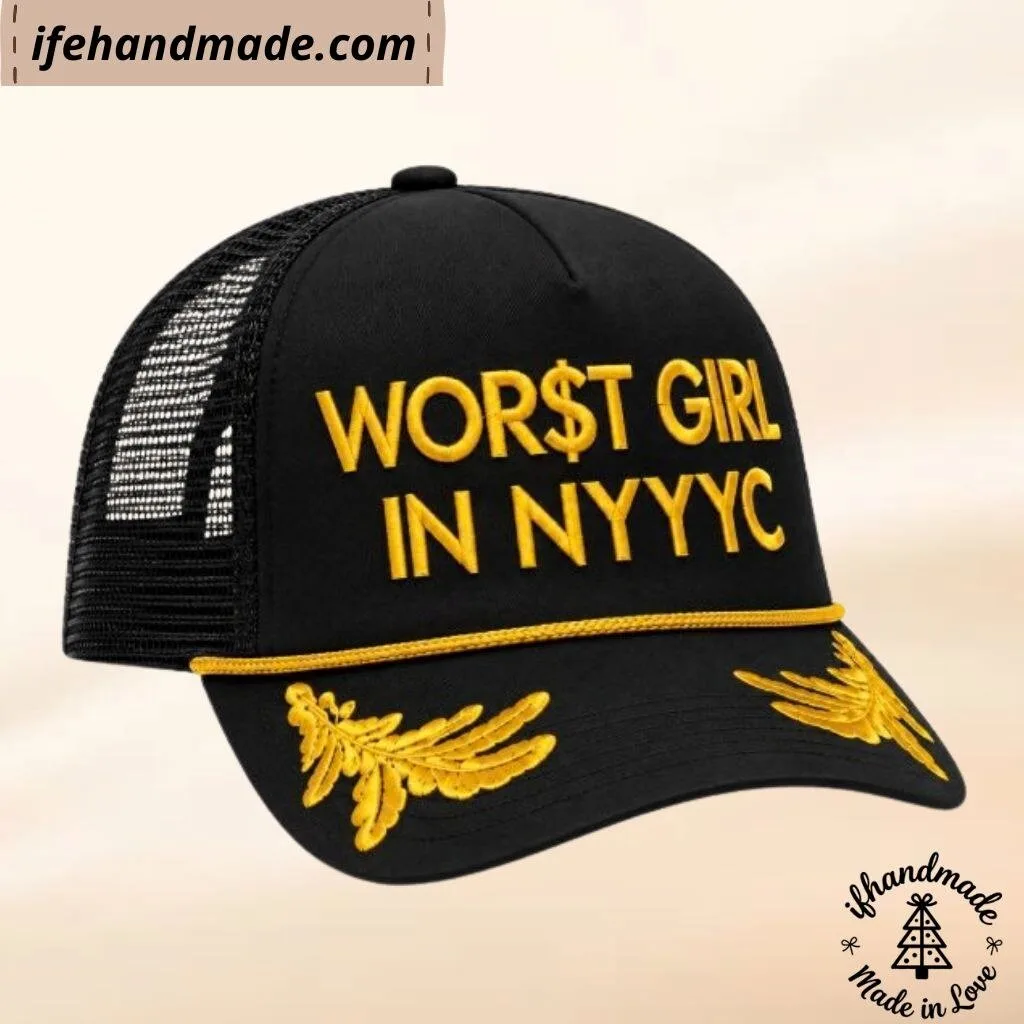 Worst Girl In NYYYC Cap Hat 4 Worst Girl In NYYYC Cap Hat