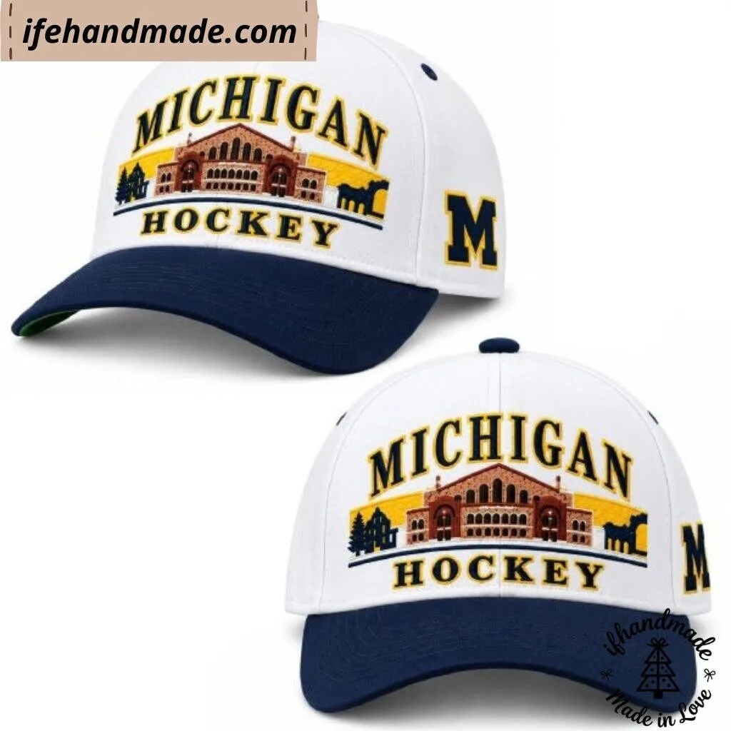 Michigan Hockey Yost Ice Arena 2026 Cap Hat 4 Michigan Hockey Yost Ice Arena 2026 Cap Hat