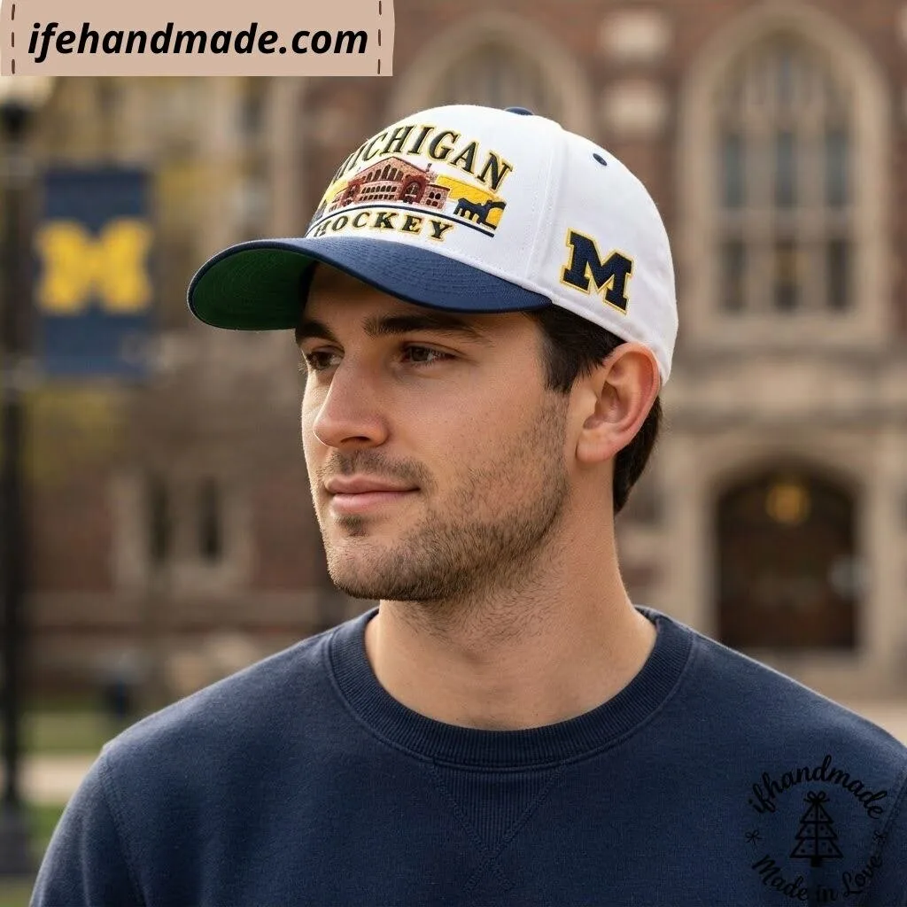 Michigan Hockey Yost Ice Arena 2026 Cap Hat 10 Michigan Hockey Yost Ice Arena 2026 Cap Hat