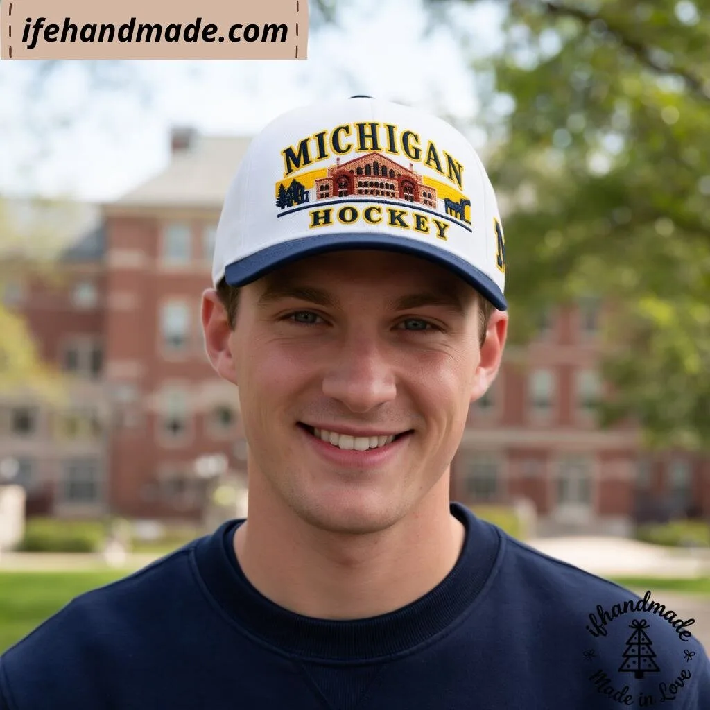 Michigan Hockey Yost Ice Arena 2026 Cap Hat 11 Michigan Hockey Yost Ice Arena 2026 Cap Hat