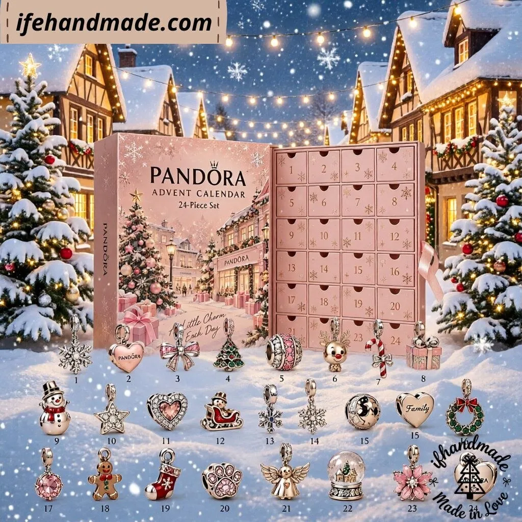 24 Days Pandora Advent Calendar 2026 – Ornament Jewelry Fan Gift