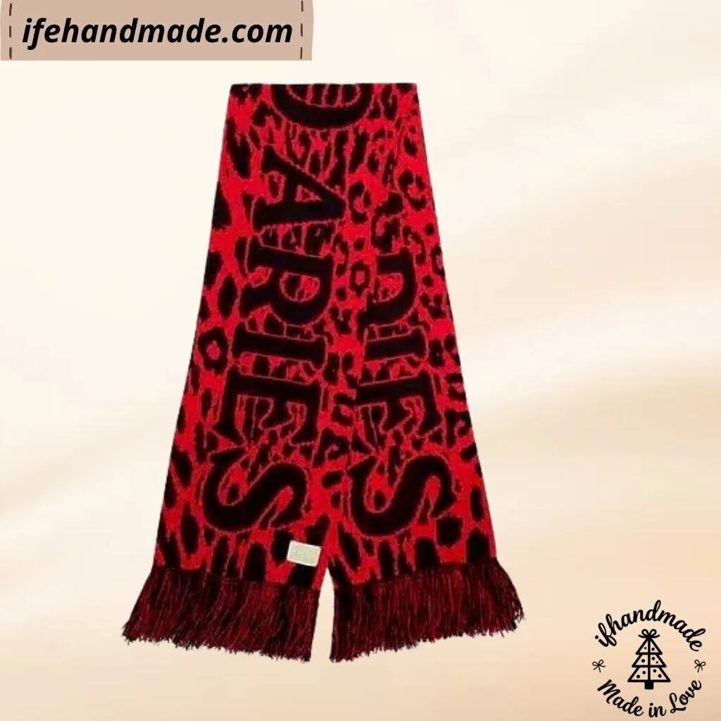 BTS V Aries J'Adoro Leopard Print Scarf 9 BTS V Aries J