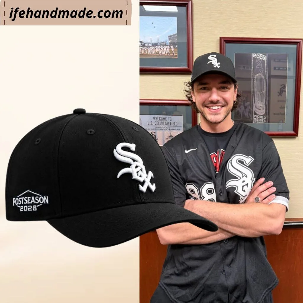 Belmont Cameli White Sox Postseason 2026 Cap Hat 4 Belmont Cameli White Sox Postseason 2026 Cap Hat