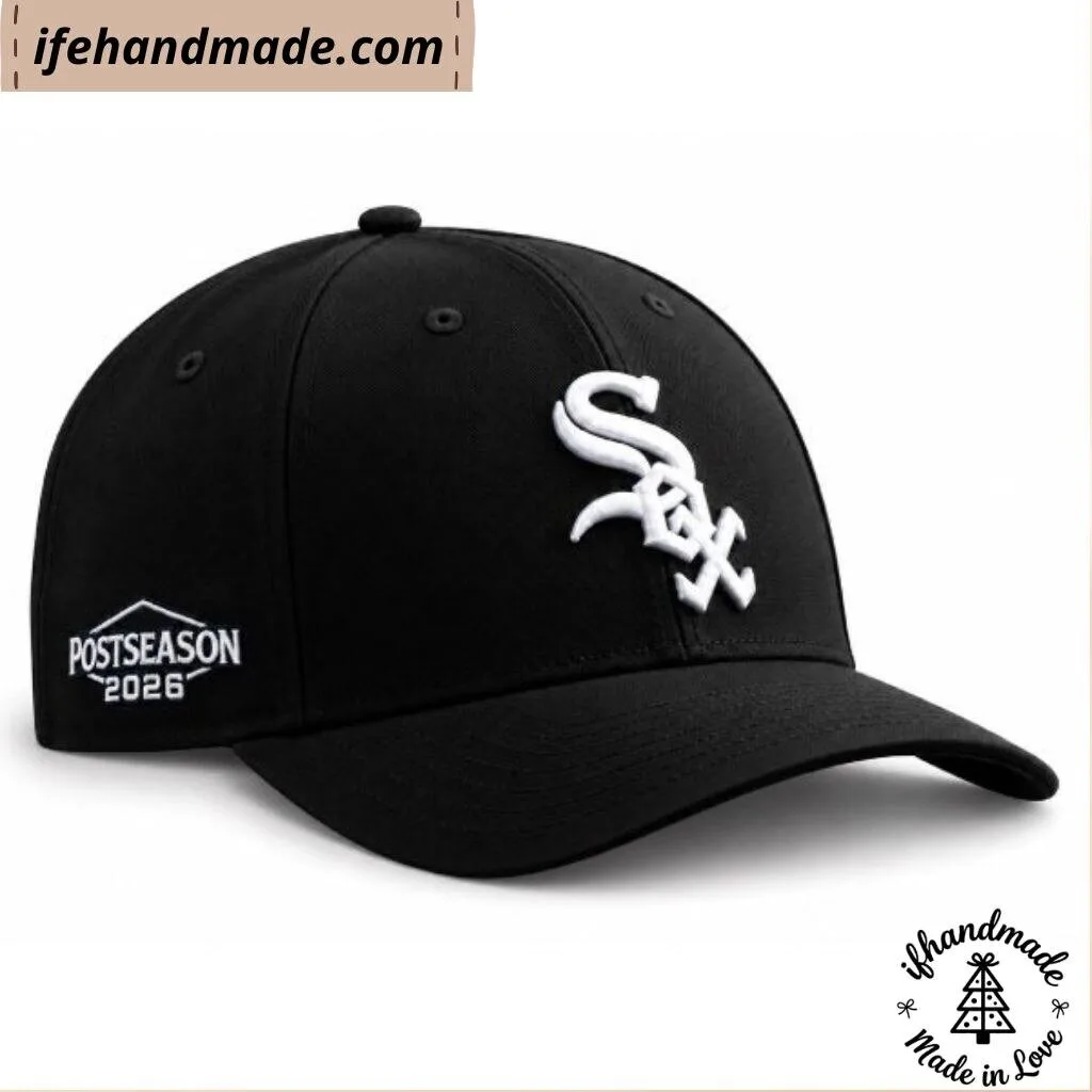 Belmont Cameli White Sox Postseason 2026 Cap Hat 9 Belmont Cameli White Sox Postseason 2026 Cap Hat