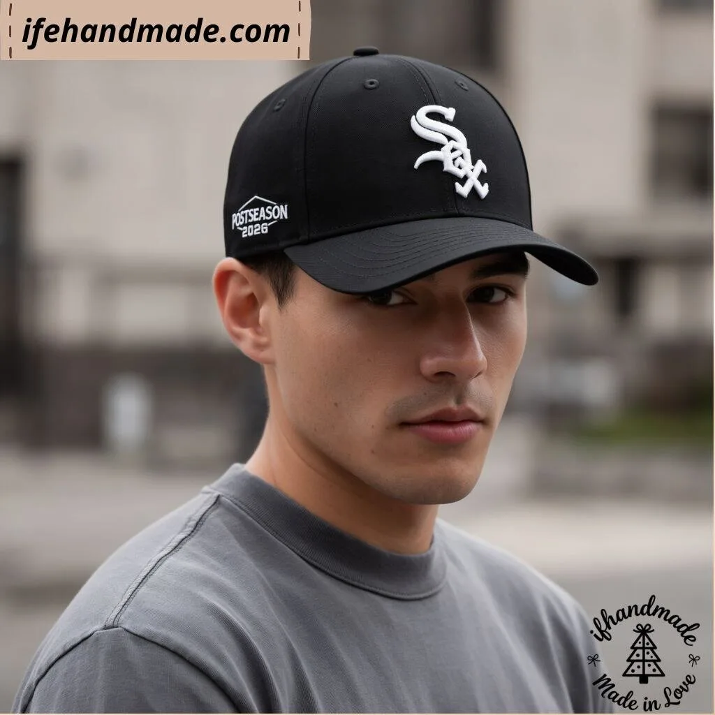 Belmont Cameli White Sox Postseason 2026 Cap Hat 10 Belmont Cameli White Sox Postseason 2026 Cap Hat