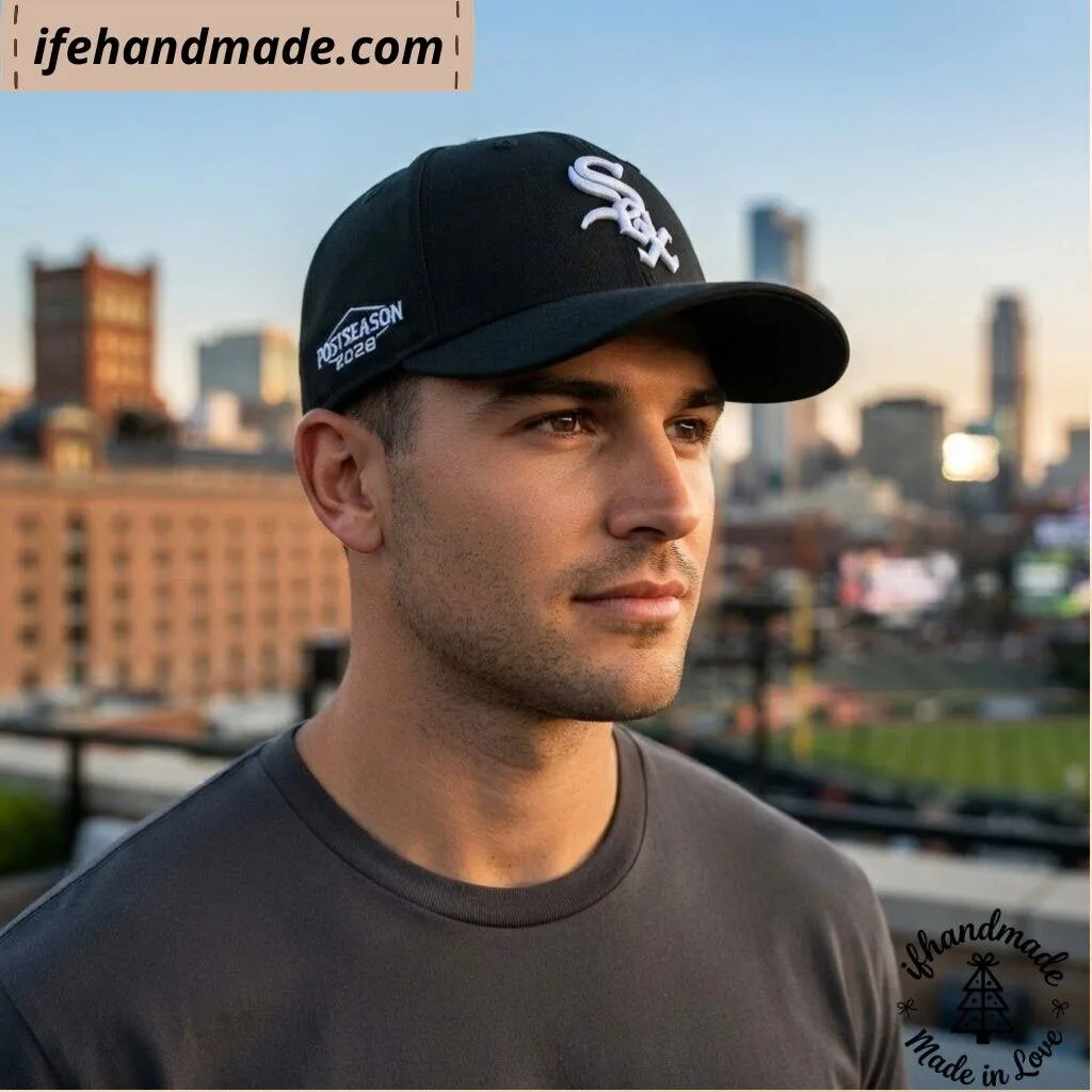 Belmont Cameli White Sox Postseason 2026 Cap Hat 11 Belmont Cameli White Sox Postseason 2026 Cap Hat