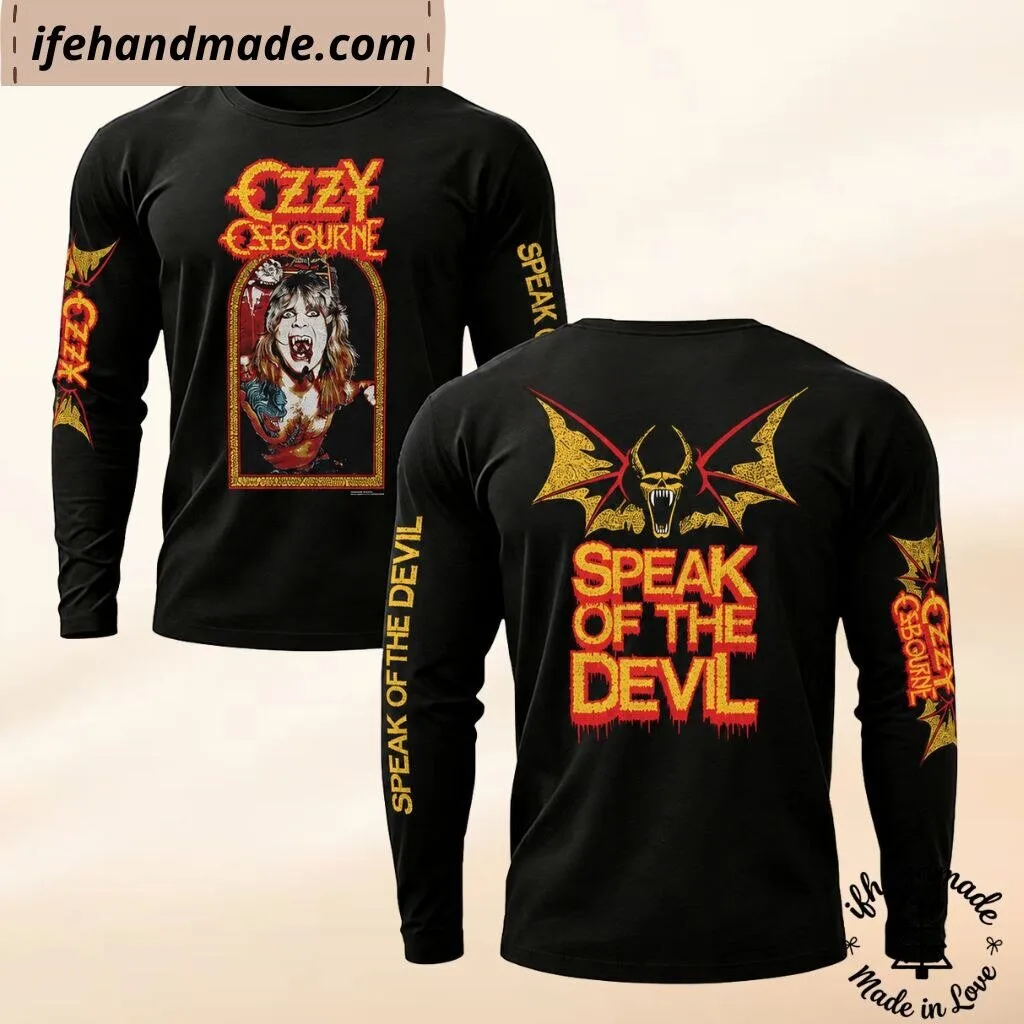 Ozzy Osbourne Speak Of The Devil Long Sleeve Shirt 2026