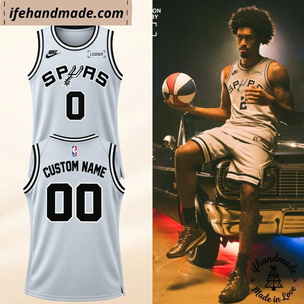 Custom San Antonio Spurs Basketball Jersey Shirt 2 Custom San Antonio Spurs Basketball Jersey Shirt
