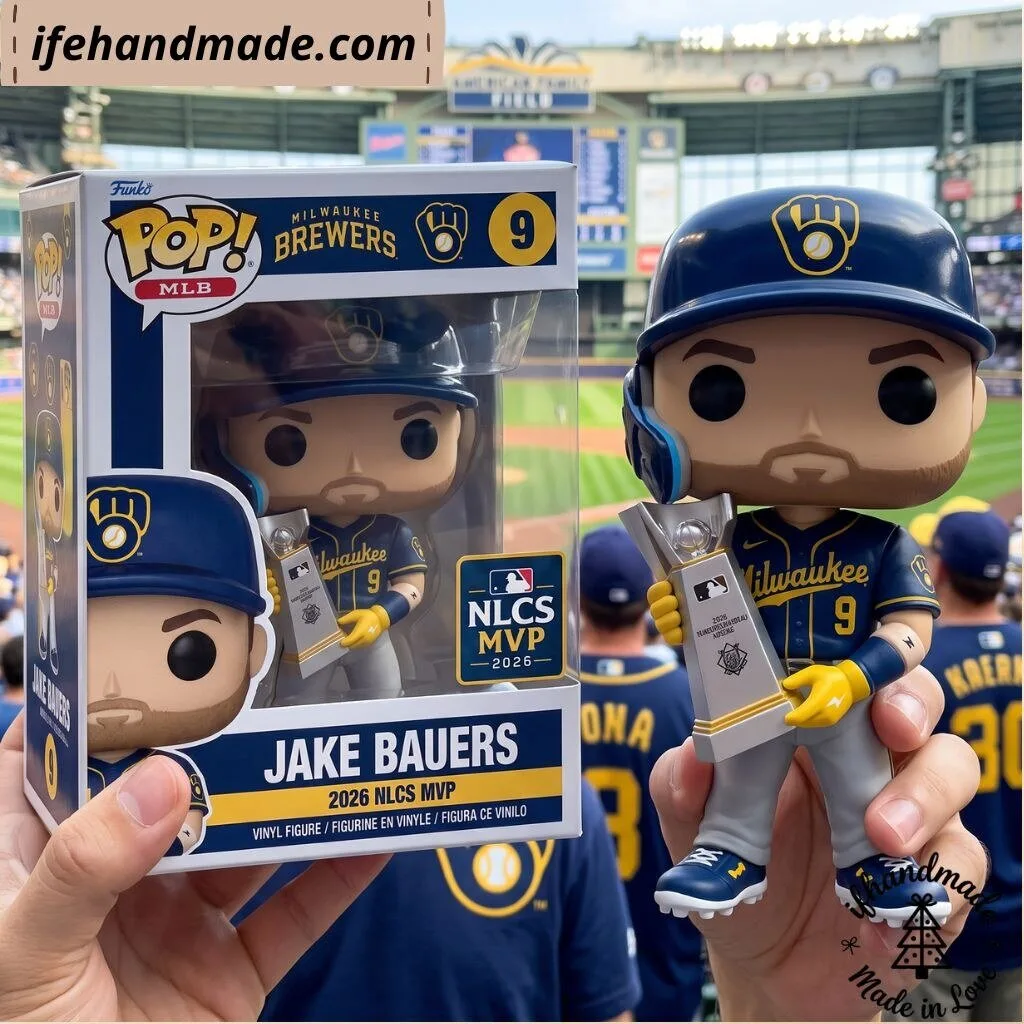 Funko Pop! MLB Milwaukee Brewers Jake Bauers 2026 NLCS MVP Figure 10 Funko Pop! MLB Milwaukee Brewers Jake Bauers 2026 NLCS MVP Figure