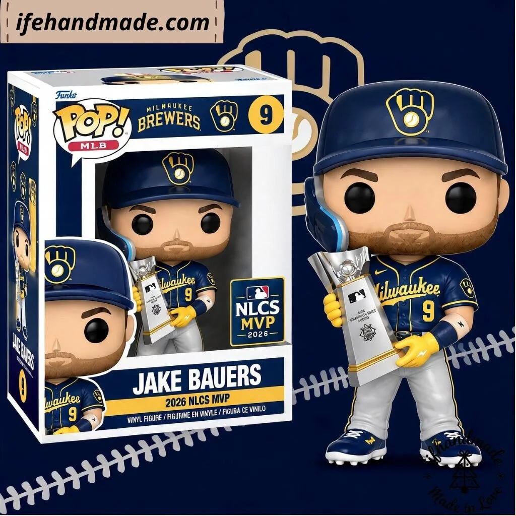 Funko Pop! MLB Milwaukee Brewers Jake Bauers 2026 NLCS MVP Figure 11 Funko Pop! MLB Milwaukee Brewers Jake Bauers 2026 NLCS MVP Figure