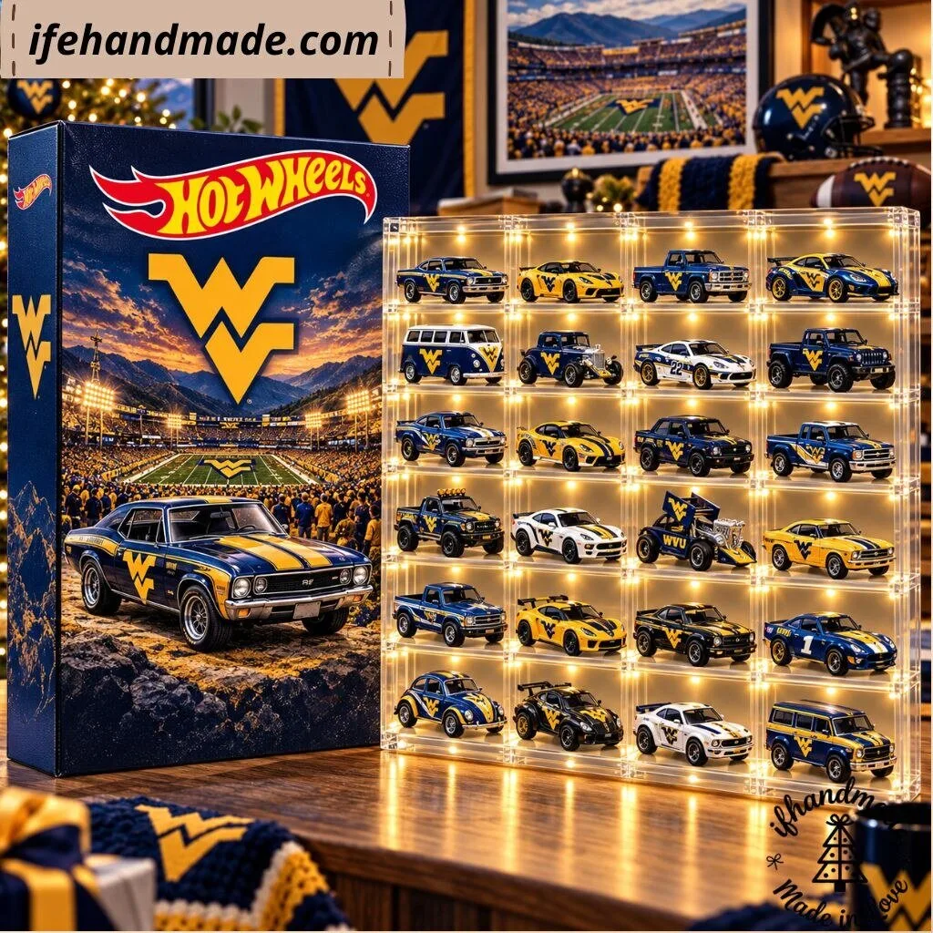 West Virginia Mountaineers Hot Wheels Advent Calendar 8 West Virginia Mountaineers Hot Wheels Advent Calendar