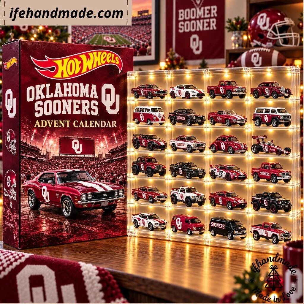 Oklahoma Sooners Hot Wheels Advent Calendar