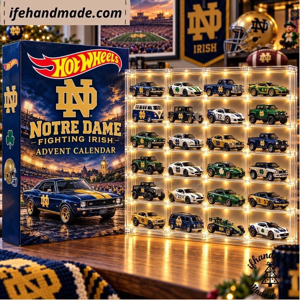 Notre Dame Fighting Irish Hot Wheels Advent Calendar