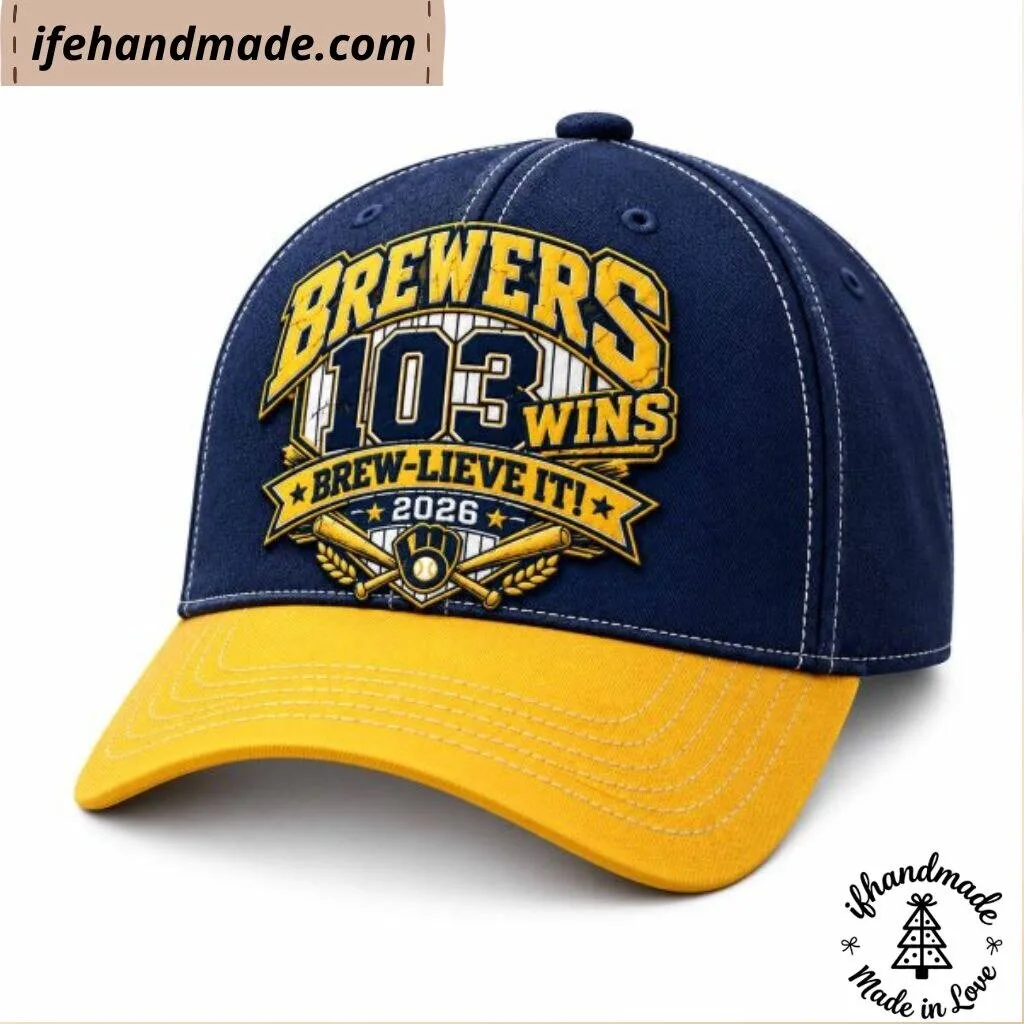 Brewers 103 Wins Brew Lieve It 2026 Cap Hat 10 Brewers 103 Wins Brew Lieve It 2026 Cap Hat