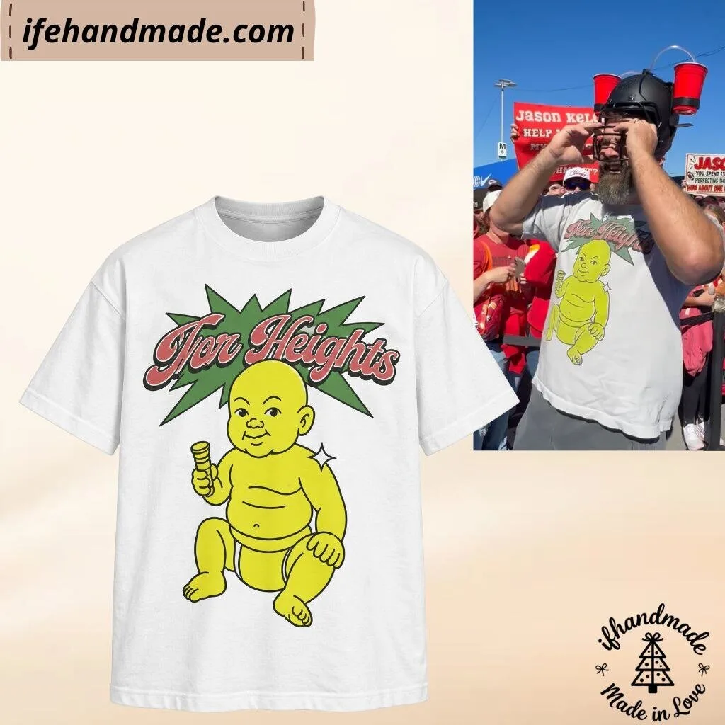Jason Kelce New Heights with Jason And Travis Kelce Lombaby Graphic Shirt