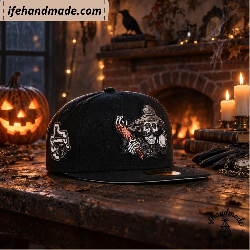 Halloween Skeleton Scarecrow Snapback Hat - Spooky Horror Baseball Cap 7 Halloween Skeleton Scarecrow Snapback Hat - Spooky Horror Baseball Cap