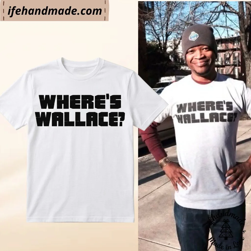 Lawrence Gilliard Jr Wears Where’s Wallace Shirt