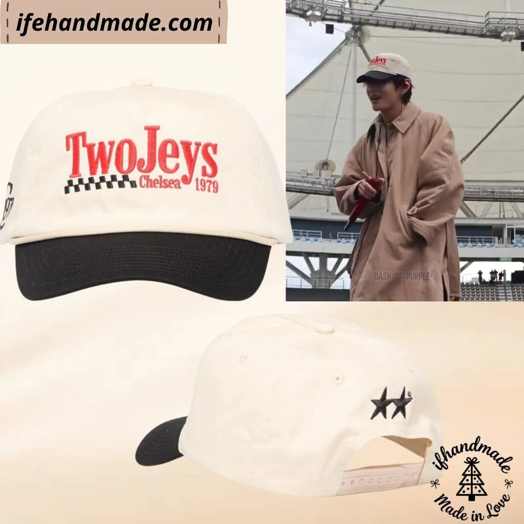 BTS V TWOJEYS logo Embroidery Baseball Cap - V WORLDTOUR ARIRANG BUENOS D1