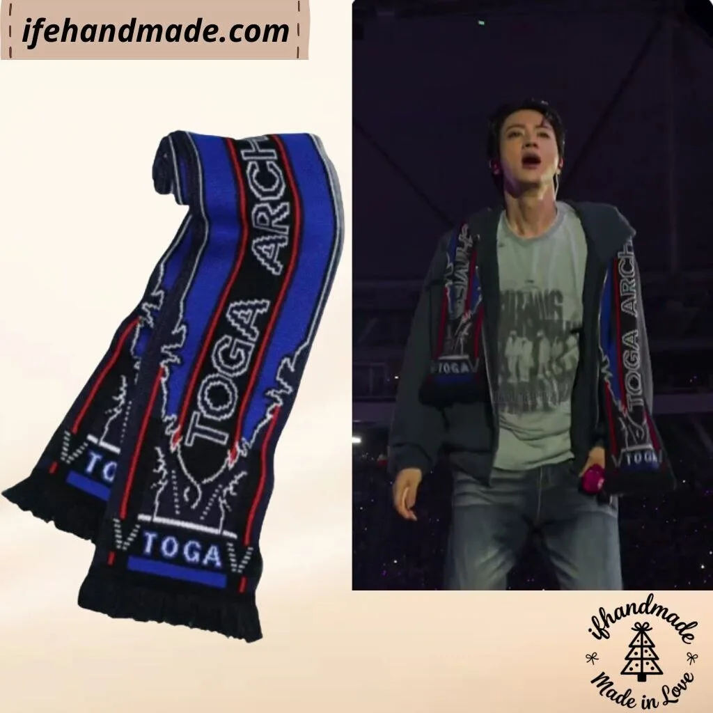 BTS JIN TOGA Archives Football Scarf - BTS WORLD TOUR ARIRANG BUENOS AIRES DAY 2 OCTOBER 23, 2026