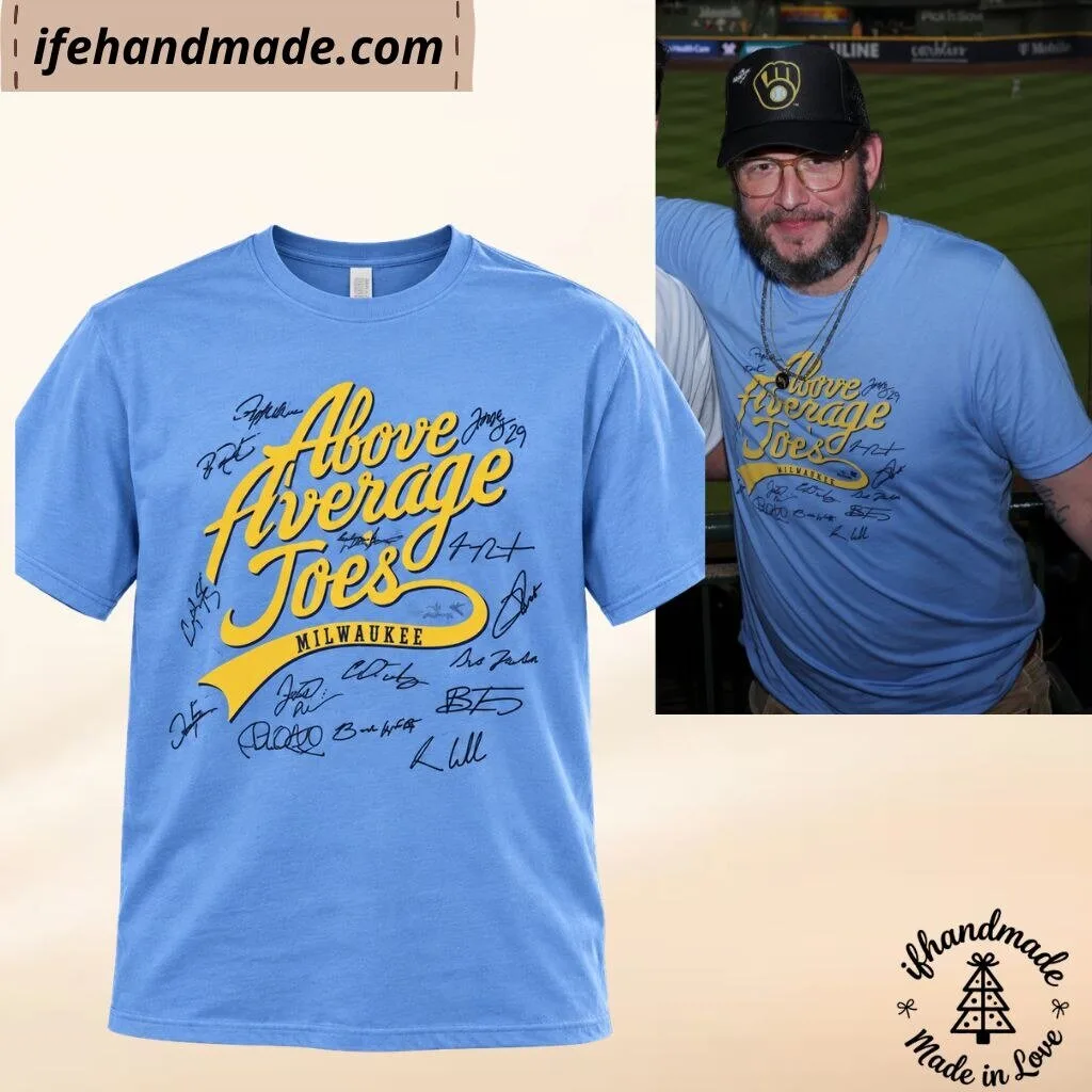 Justin Vernon Milwaukee Baseball The Above Average Joes Players Signatures shirt