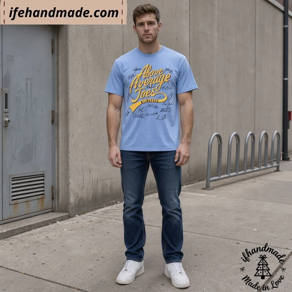 Justin Vernon Milwaukee Baseball The Above Average Joes Players Signatures shirt 11 Justin Vernon Milwaukee Baseball The Above Average Joes Players Signatures shirt