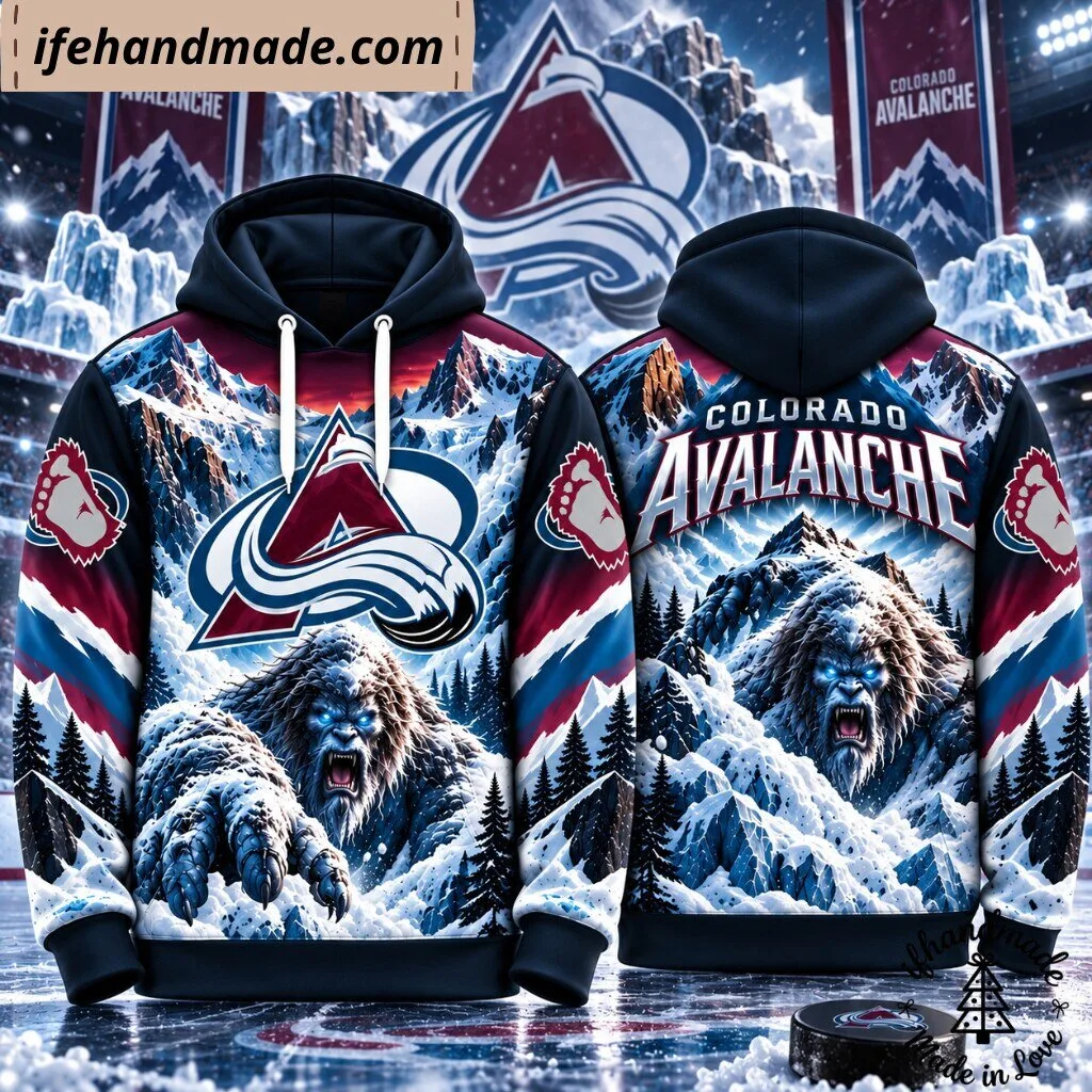 Colorado Avalanche 3D All Over Print Hoodie
