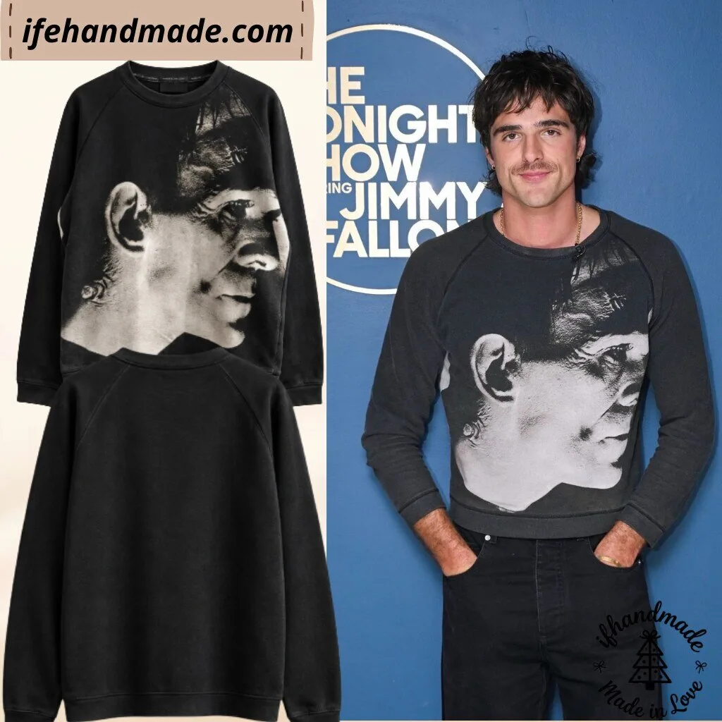 Jacob Elordi Jacob Elordi Frankenstein Christopher Kane Sweatshirt Shirt
