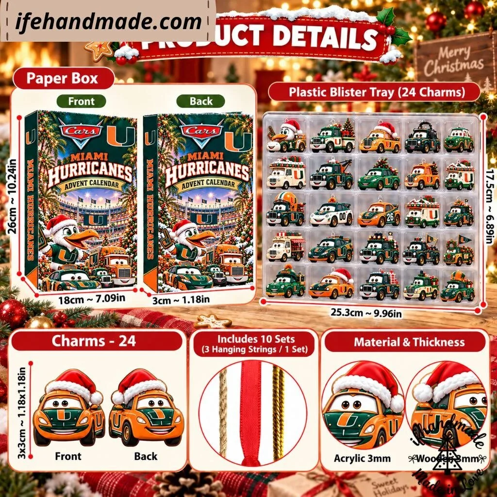 Disney Cars Miami Hurricanes Blind Box Advent Calendar 10 Disney Cars Miami Hurricanes Blind Box Advent Calendar