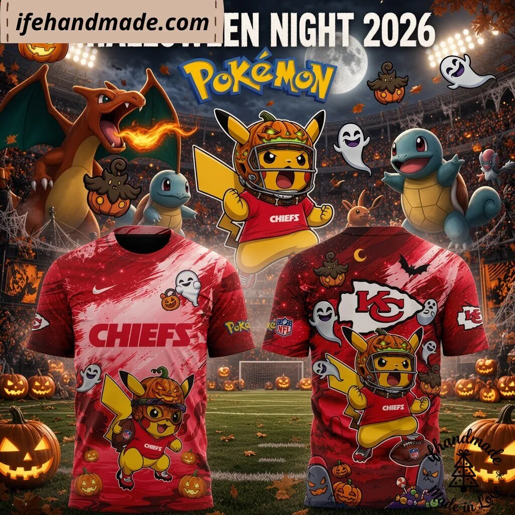 Kansas City Chiefs Pokémon Night 2026 Limited Edition Shirt