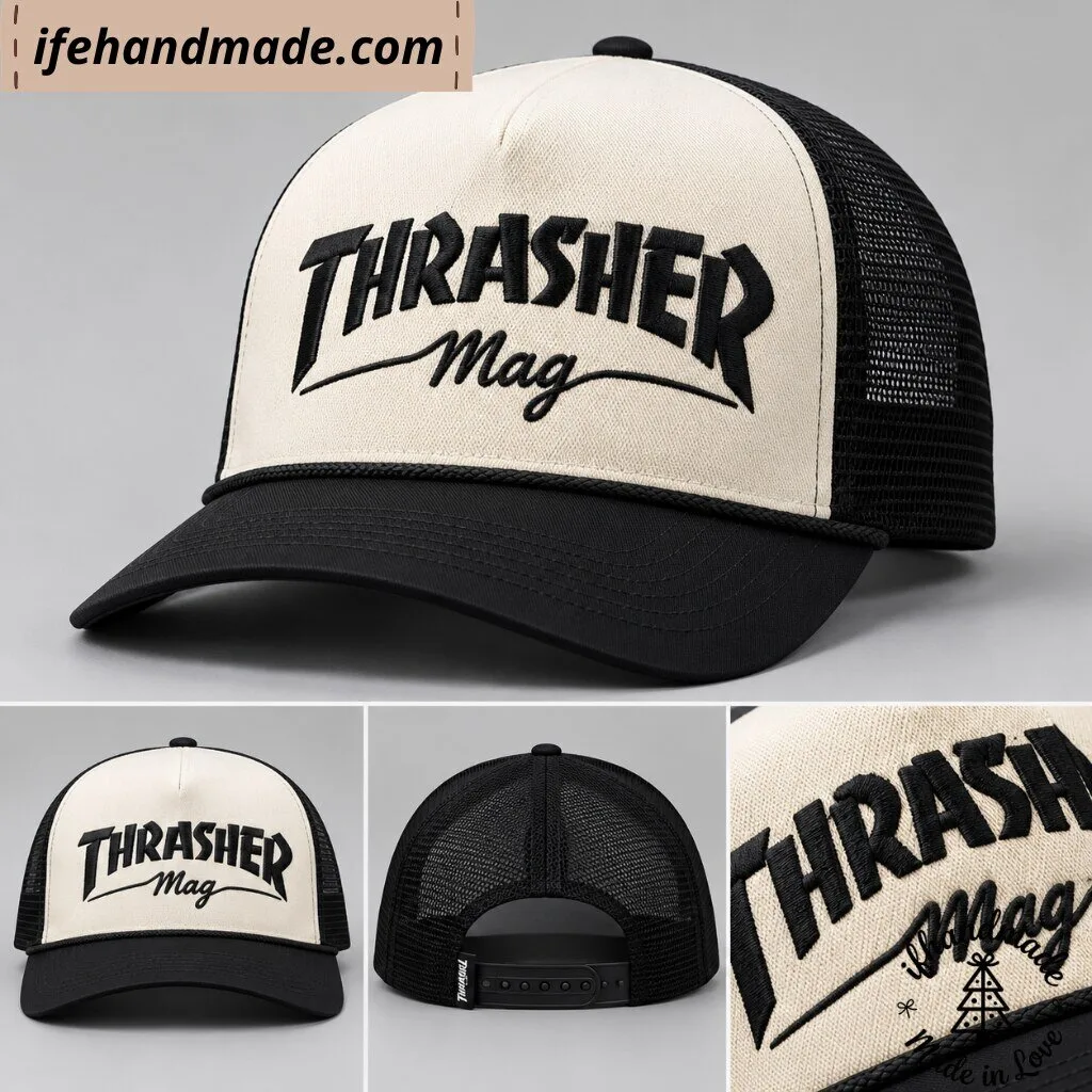 Bruno Mars Thrasher Magazine Logo Mesh Trucker Cap 11 Bruno Mars Thrasher Magazine Logo Mesh Trucker Cap