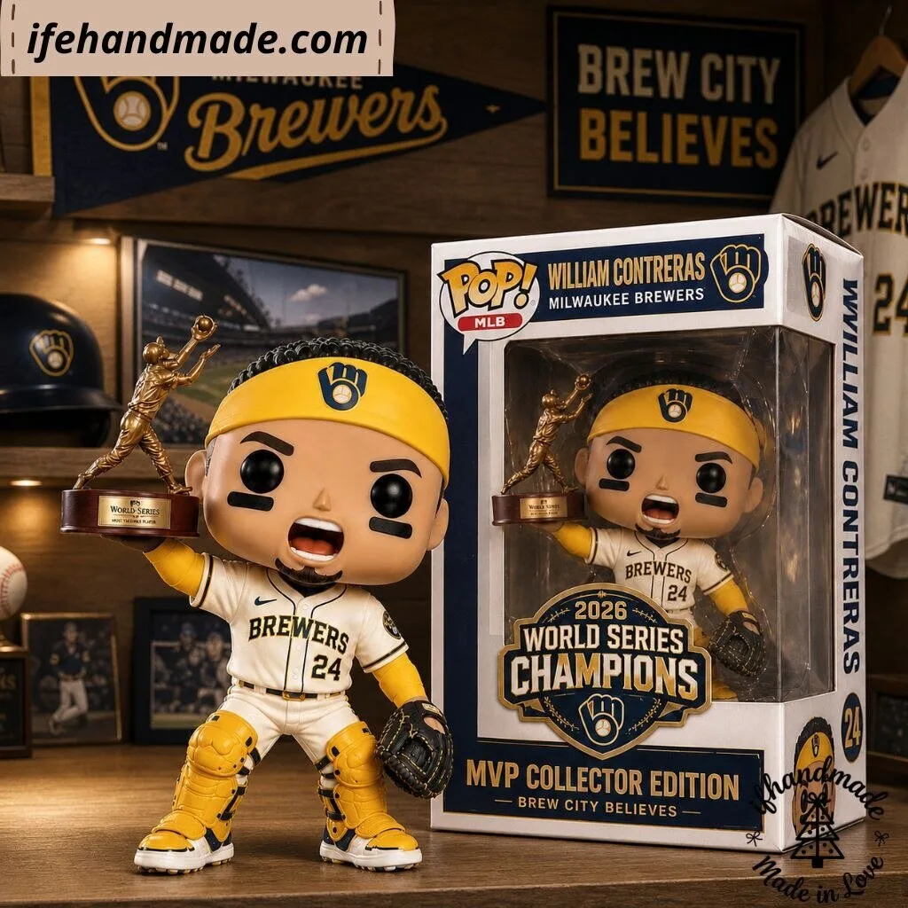 Funko Pop! MLB William Contreras Milwaukee Brewers 2026 World Series Champions MVP Figure