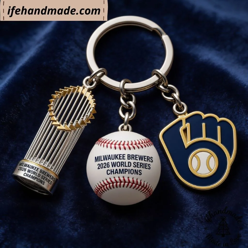 Milwaukee Brewers 2026 World Series Champions Keychain