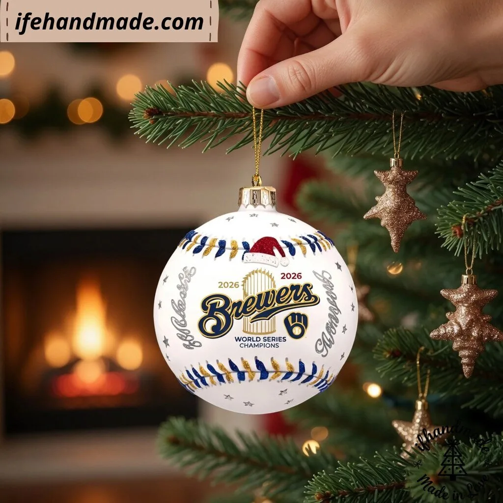 Milwaukee Brewers 2026 World Series Champions Christmas Bauble Ornament 11 Milwaukee Brewers 2026 World Series Champions Christmas Bauble Ornament
