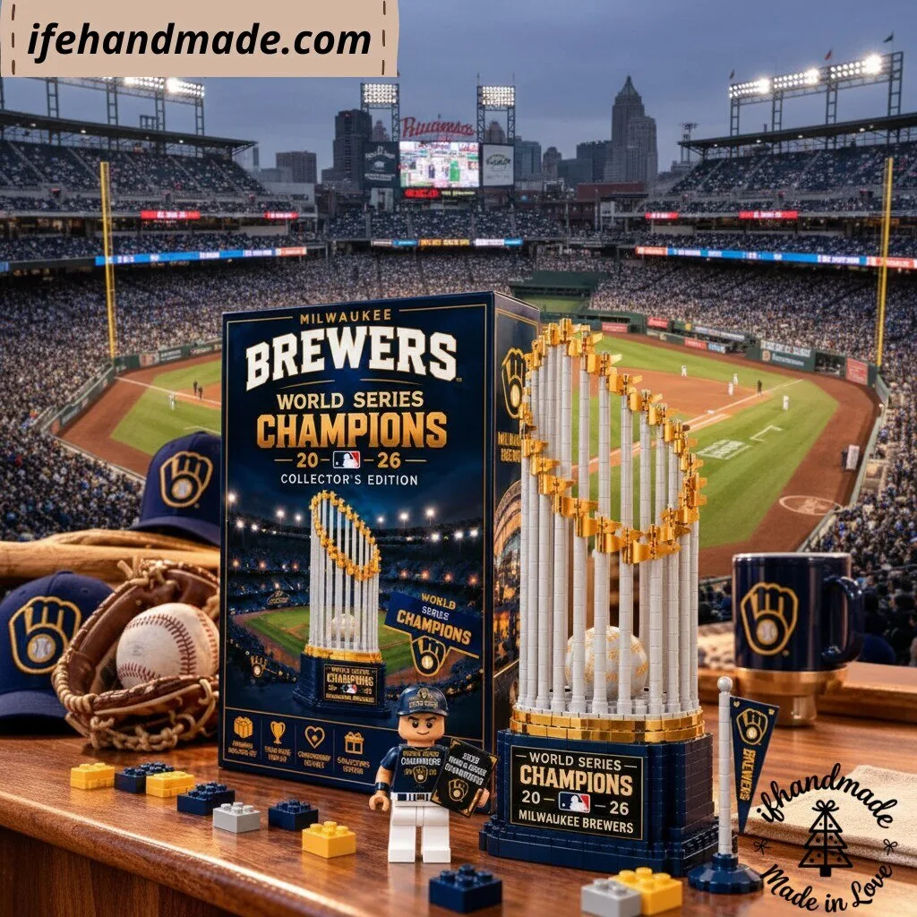 Milwaukee Brewers 2026 World Series Champions Trophy Building Set
