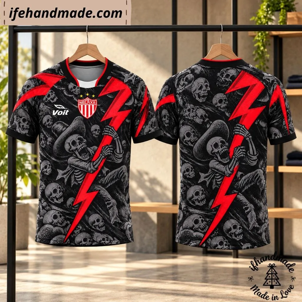 Club Necaxa Día de Muertos 4th Soccer Jersey 13 Club Necaxa Día de Muertos 4th Soccer Jersey